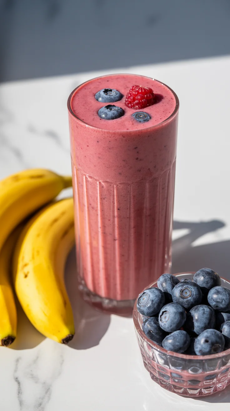 Banana Berry Kefir Smoothie