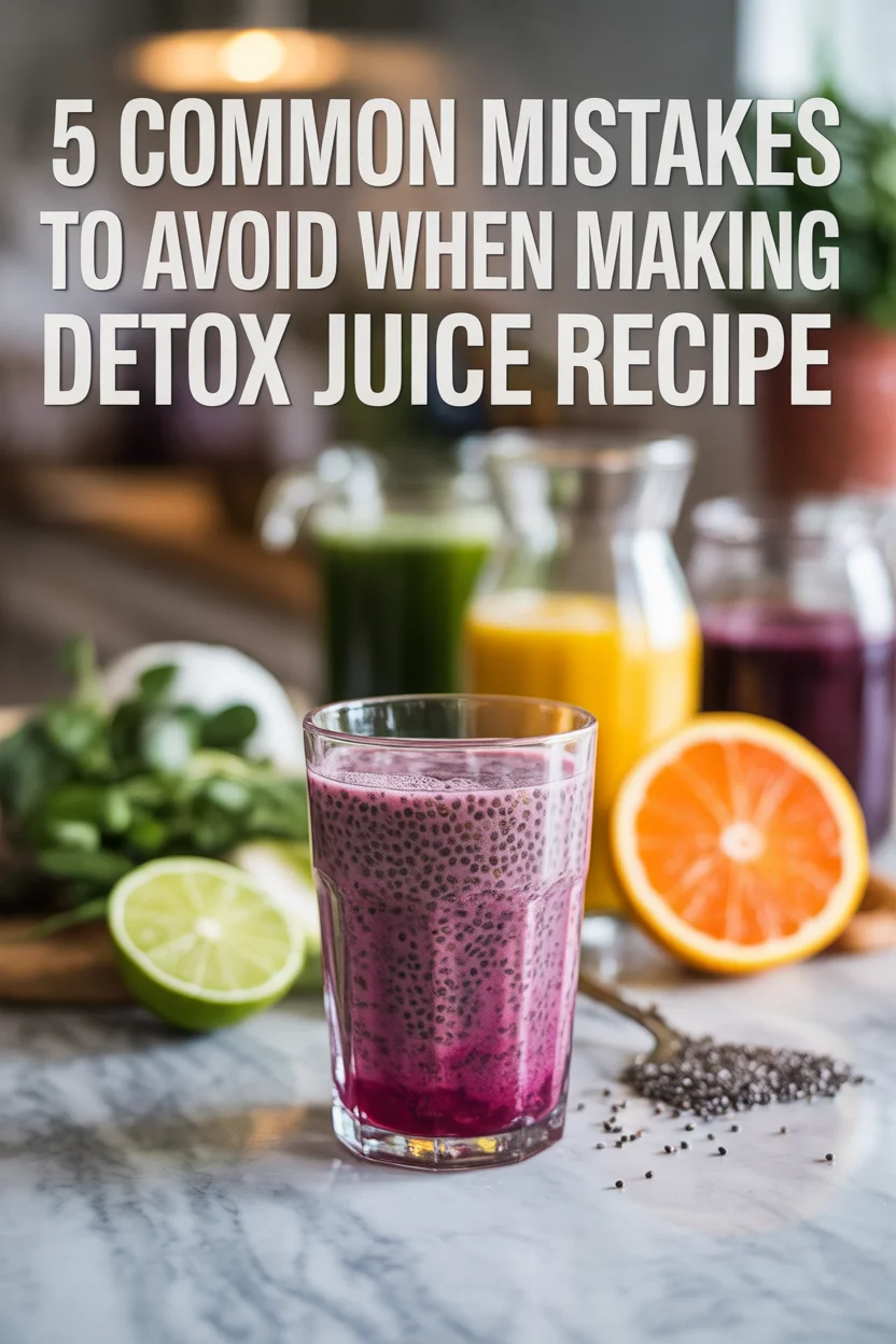 5 Common Mistakes to Avoid When Making Detox Juice Recipe