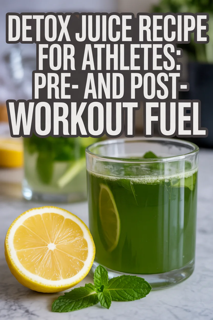 Detox Juice Recipe for Athletes: Pre- and Post-Workout Fuel