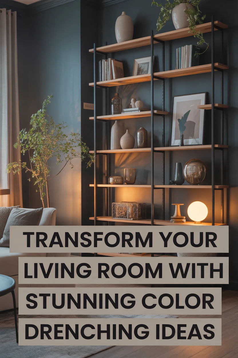 color drenching living room