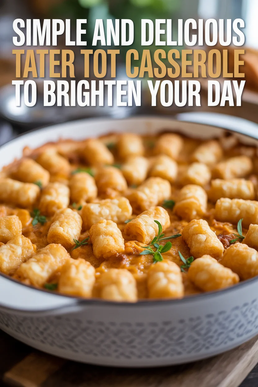 Simple and Delicious Tater Tot Casserole to Brighten Your Day