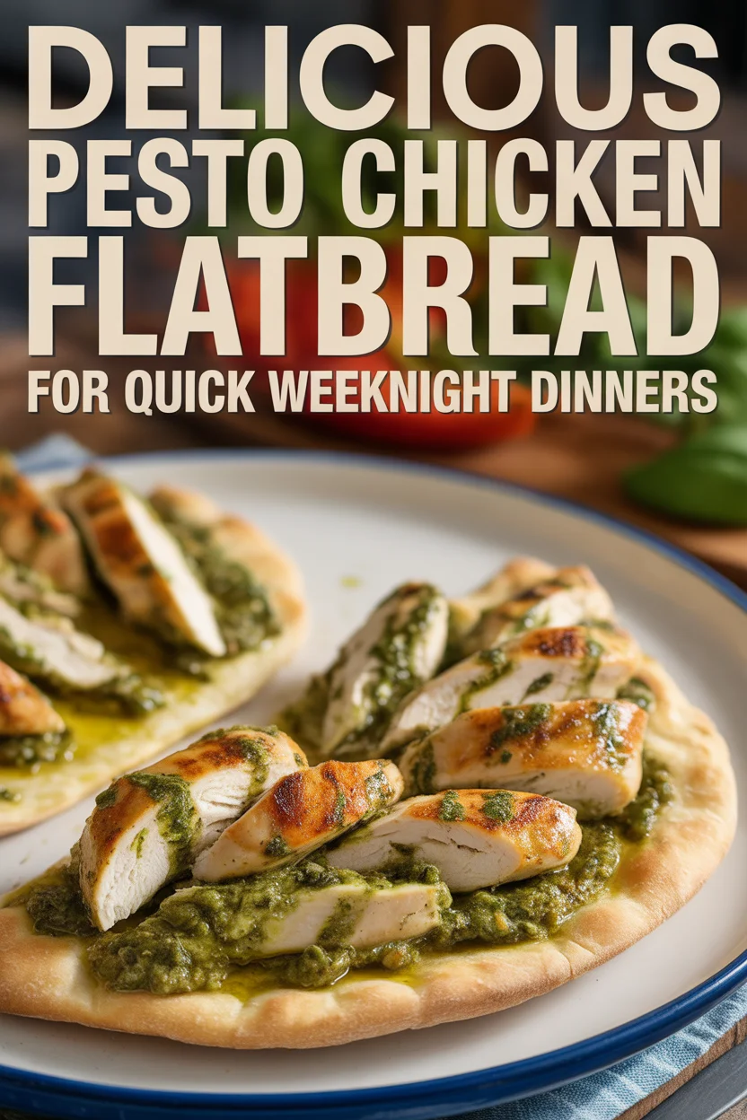 Delicious Pesto Chicken Flatbread for Quick Weeknight Dinners