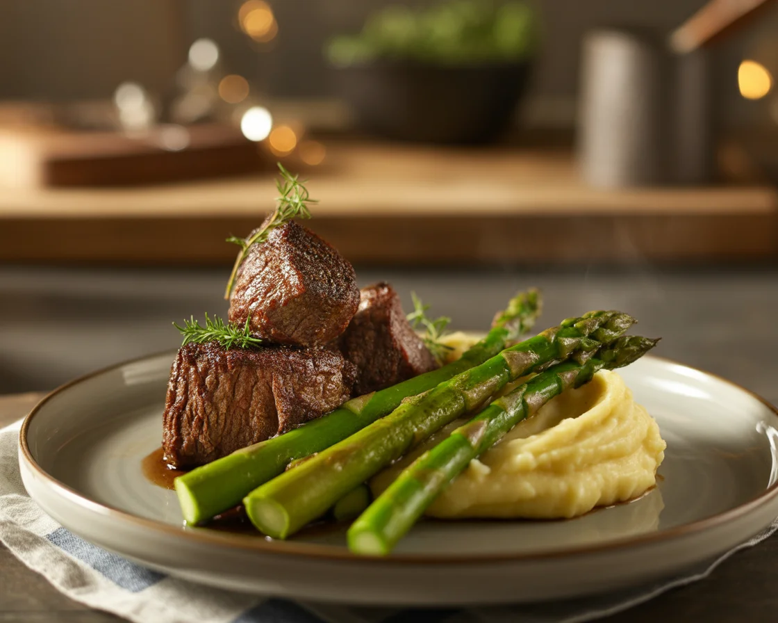 Savor Garlic Butter Steak Bites with a Rich Parmesan Cream Sauce