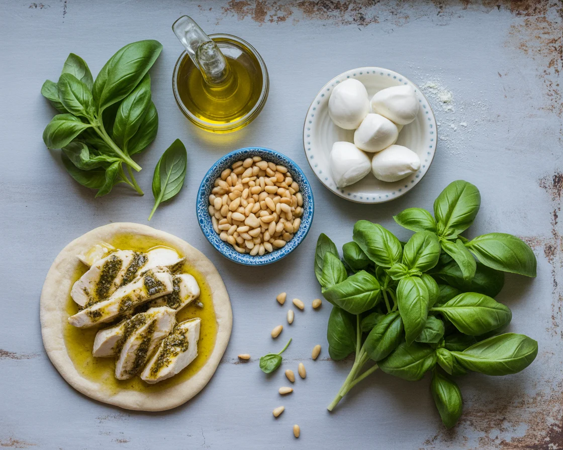 Pesto Chicken Flatbread
