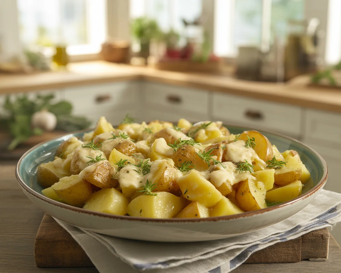Garlic Parmesan Crockpot Chicken and Potatoes