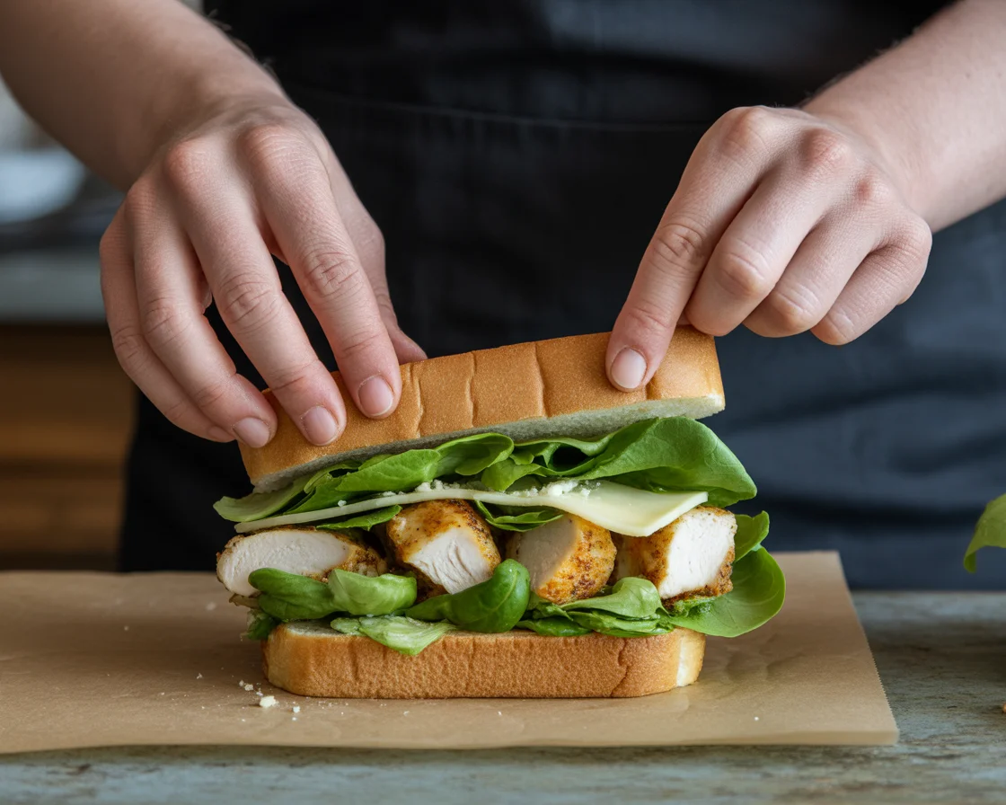Crispy Chicken Caesar Sandwich