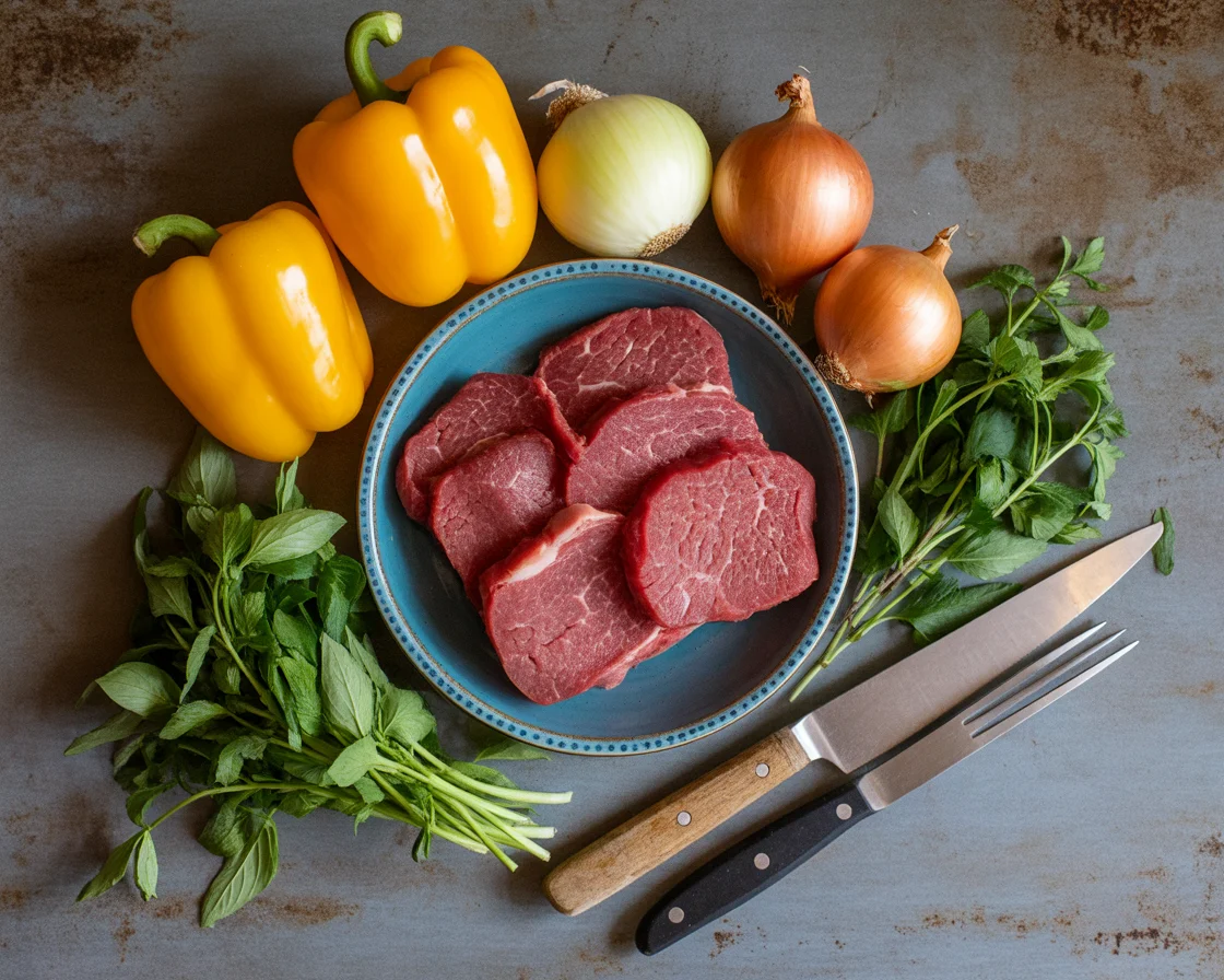 Sizzling Chinese Pepper Steak with Onions