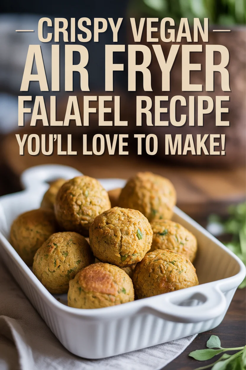 Crispy Vegan Air Fryer Falafel Recipe You'll Love to Make!