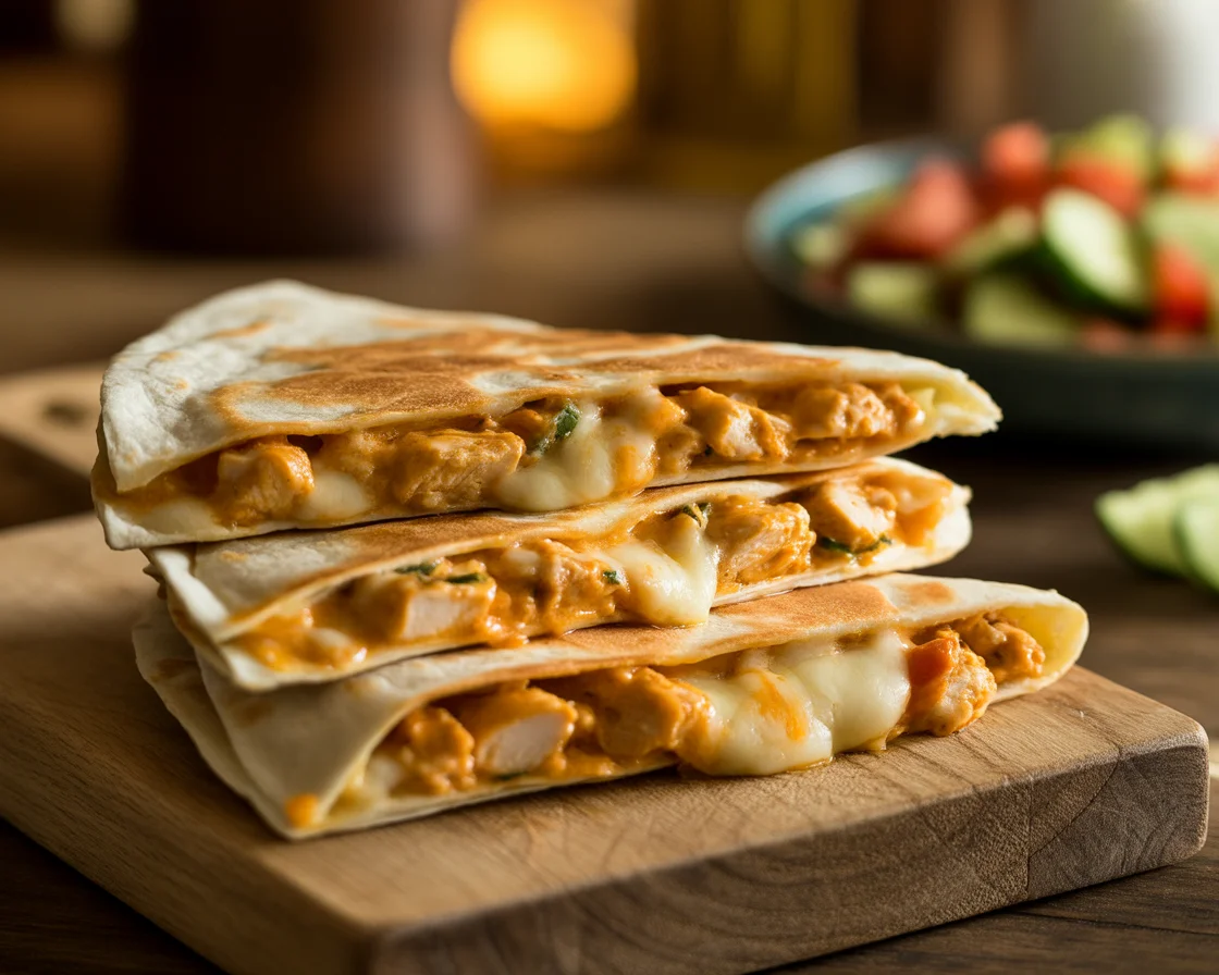 Cheesy Garlic Chicken Wraps