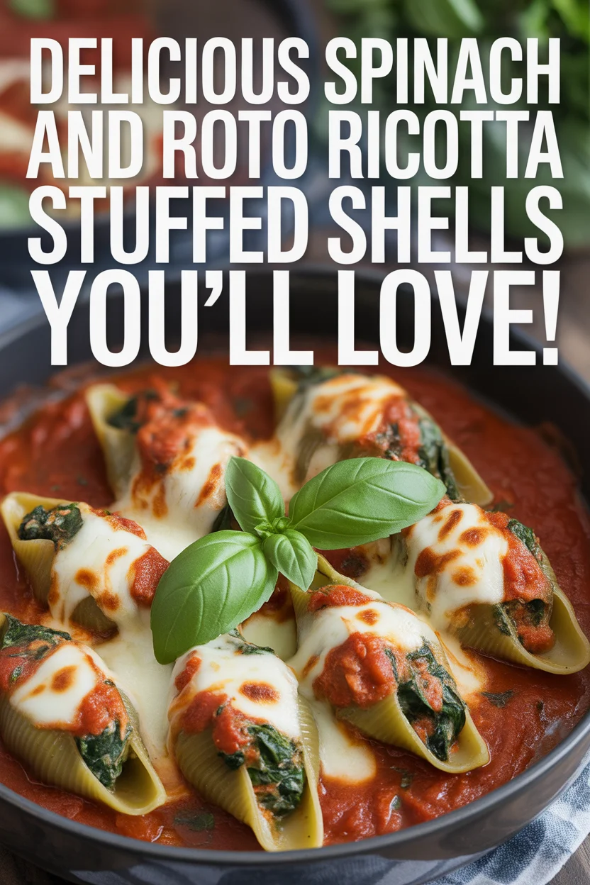 Spinach and Ricotta Stuffed Shells