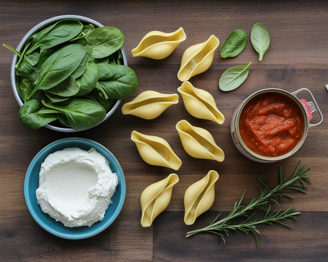 Spinach and Ricotta Stuffed Shells