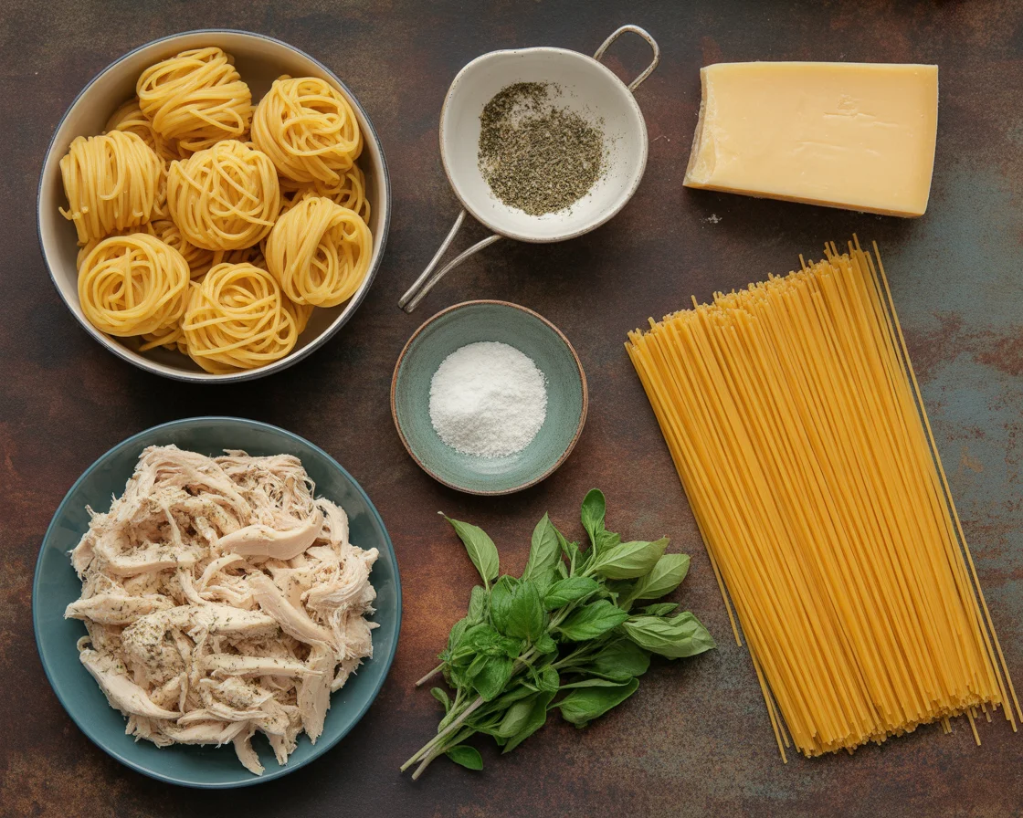 Cheesy Chicken Spaghetti Casserole