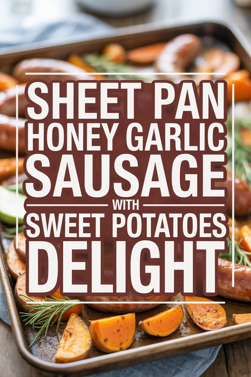 Honey Garlic Sausage with Sweet Potatoes