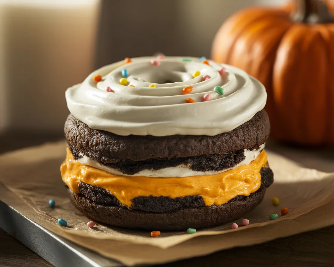 Killer Oreo Cheesecake Stuffed Donut Burgers