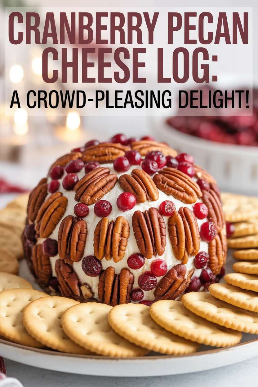 Cranberry Pecan Cheese Log