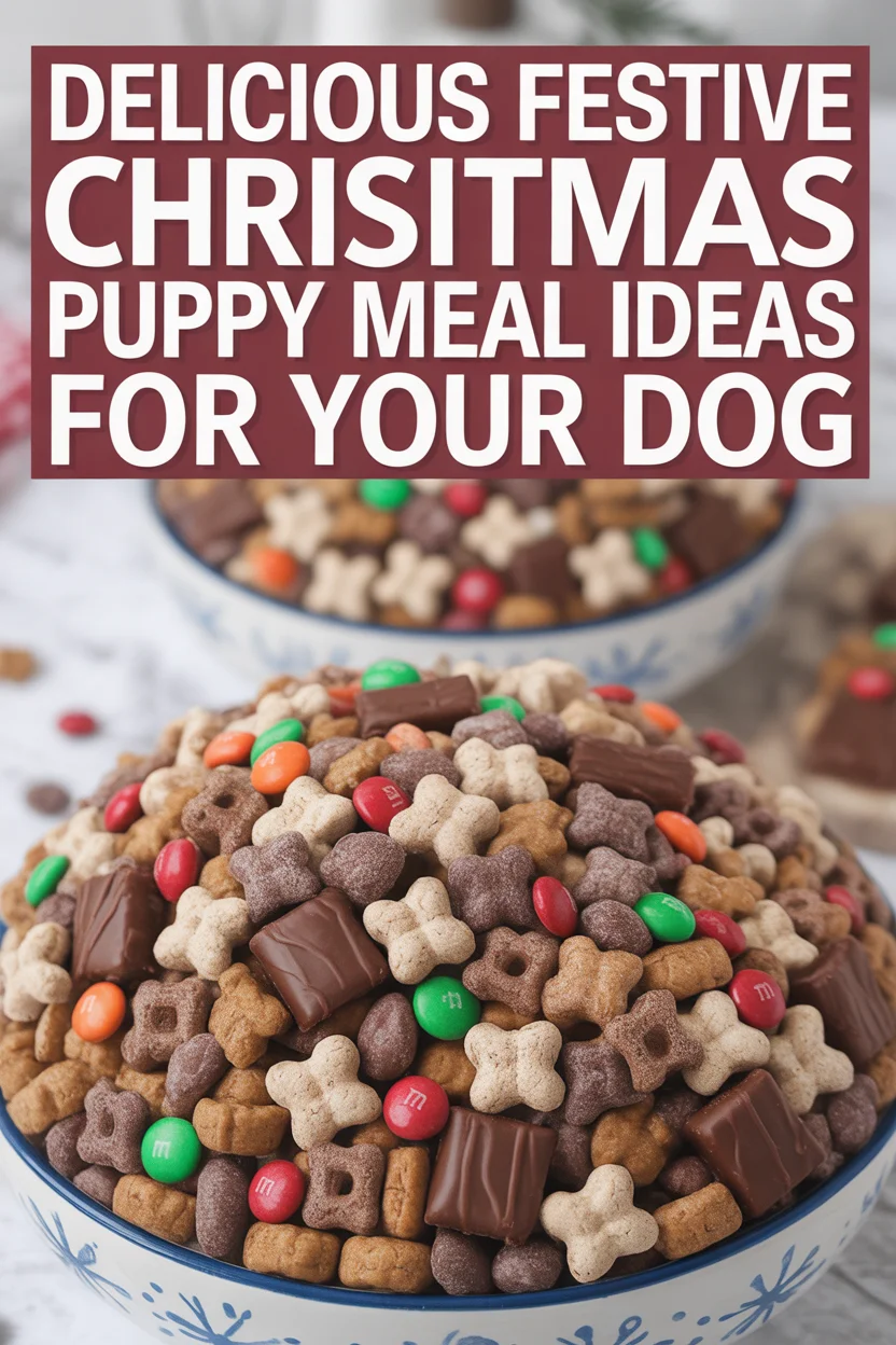 Festive Christmas Puppy Meal