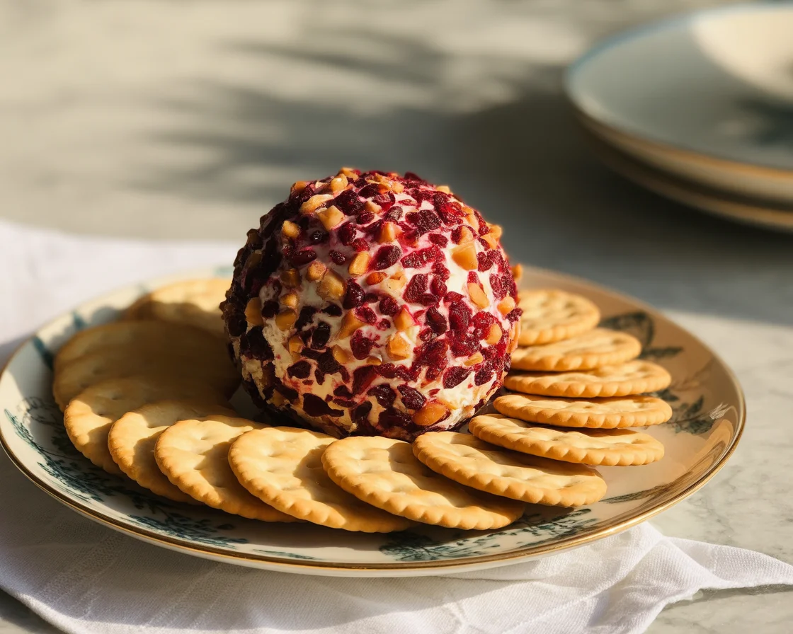 Cranberry Pecan Cheese Log