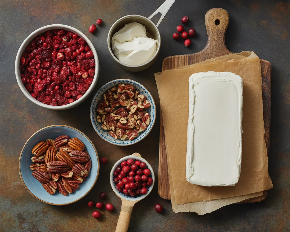 Cranberry Pecan Cheese Log