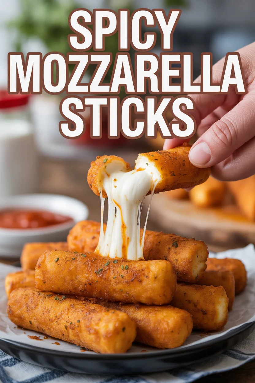 Spicy Mozzarella Sticks