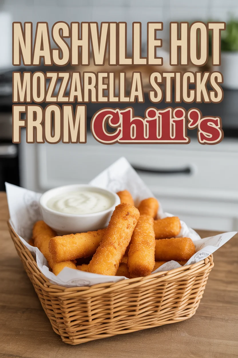 Nashville Hot Mozzarella Sticks from Chili's