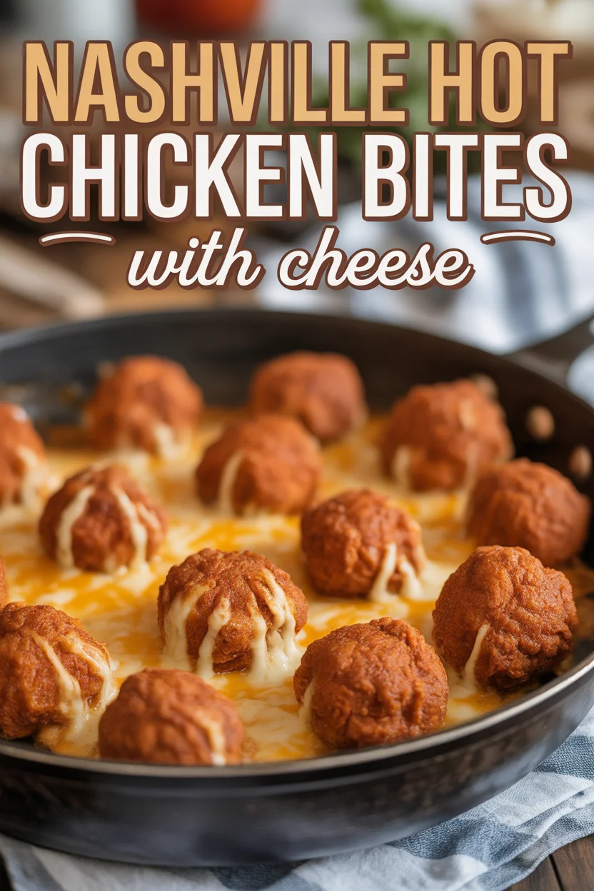 Nashville Hot Chicken Bites with Cheese