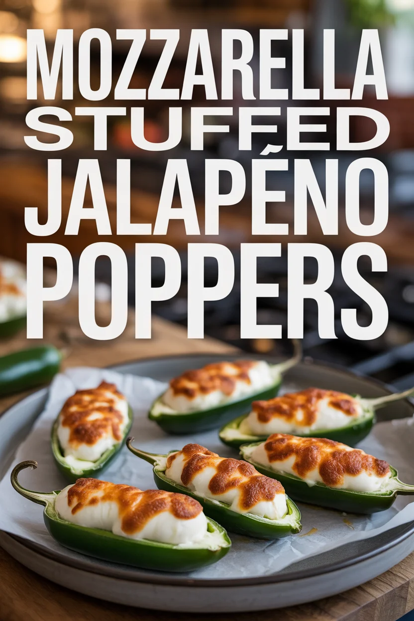 Mozzarella Stuffed Jalapeño Poppers