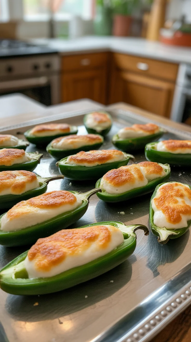 Mozzarella Stuffed Jalapeño Poppers