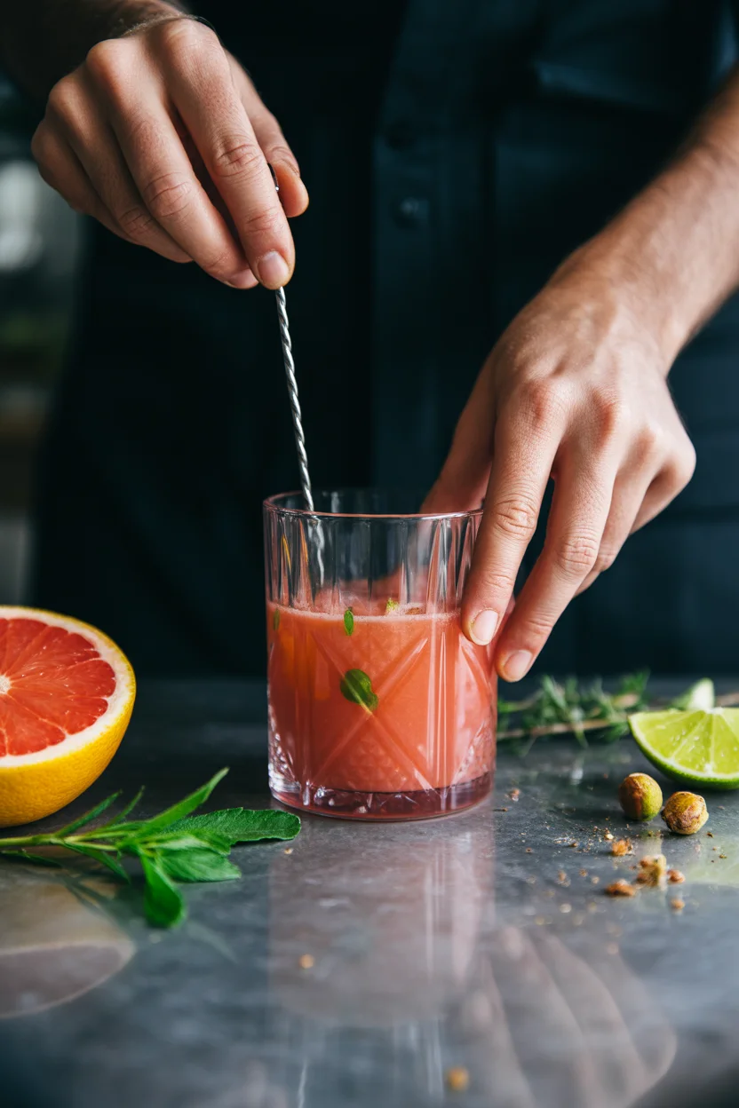 Savor the Zesty Flavor of Grapefruit MartiNO Mocktail
