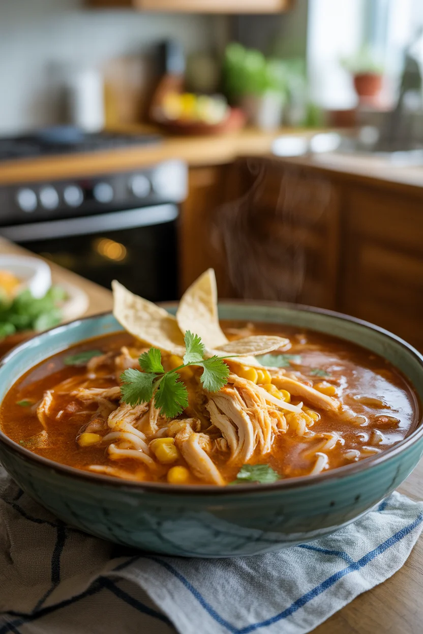 Simple and Delicious Chicken Tortilla Crockpot Soup Recipe