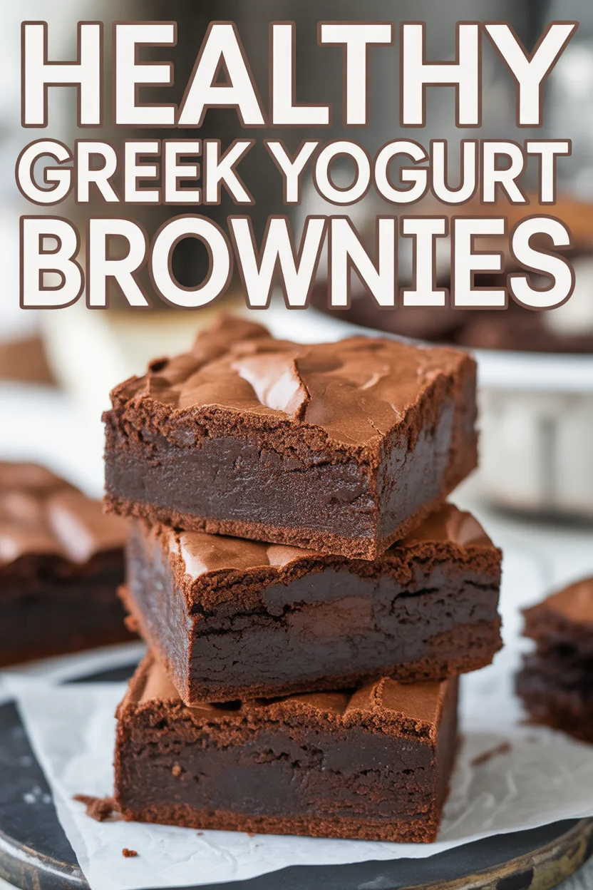 Healthy Greek Yogurt Brownies