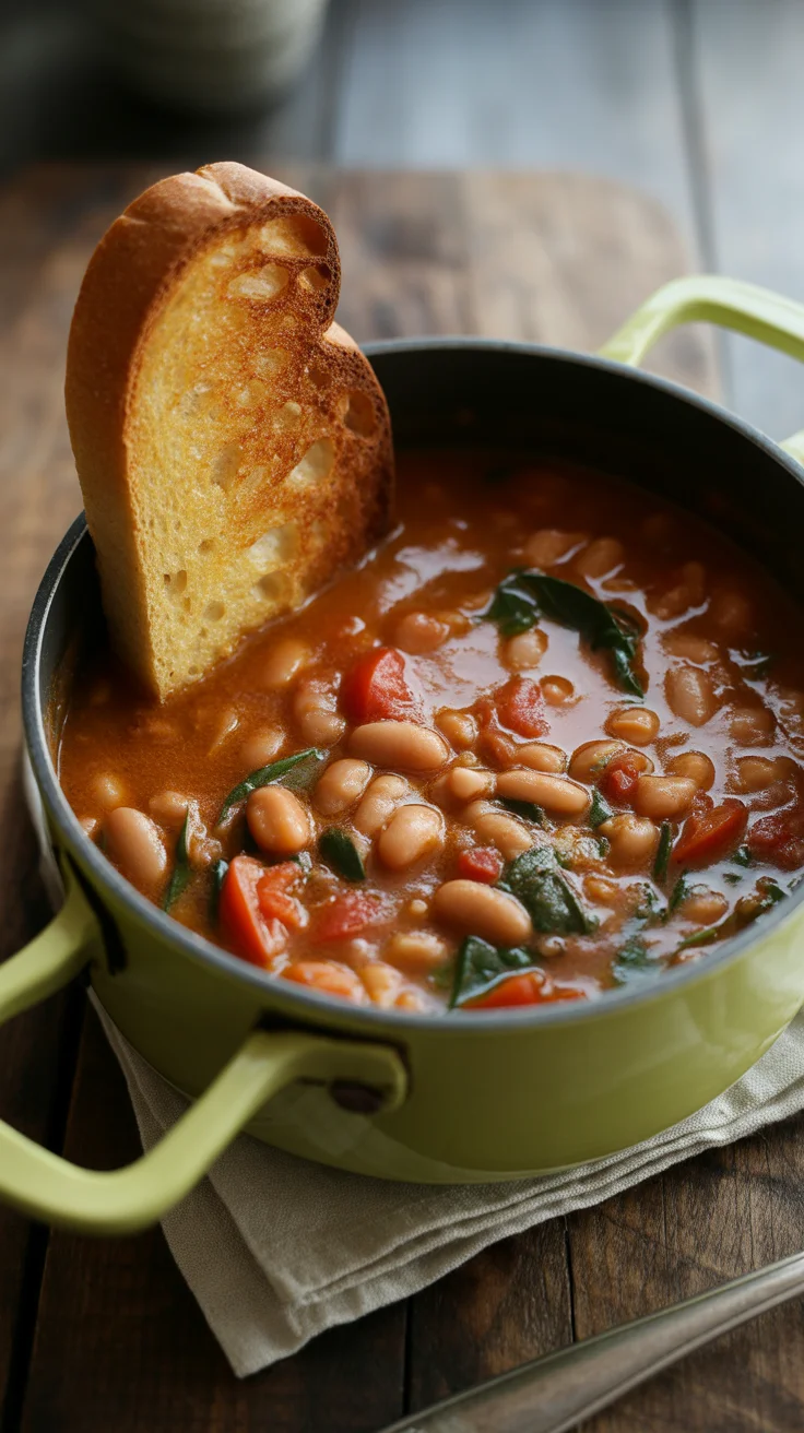 Creamy Vegan Tomato White Bean Stew