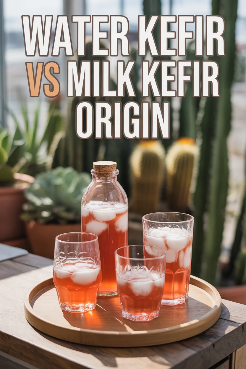 Water kefir vs milk kefir origin
