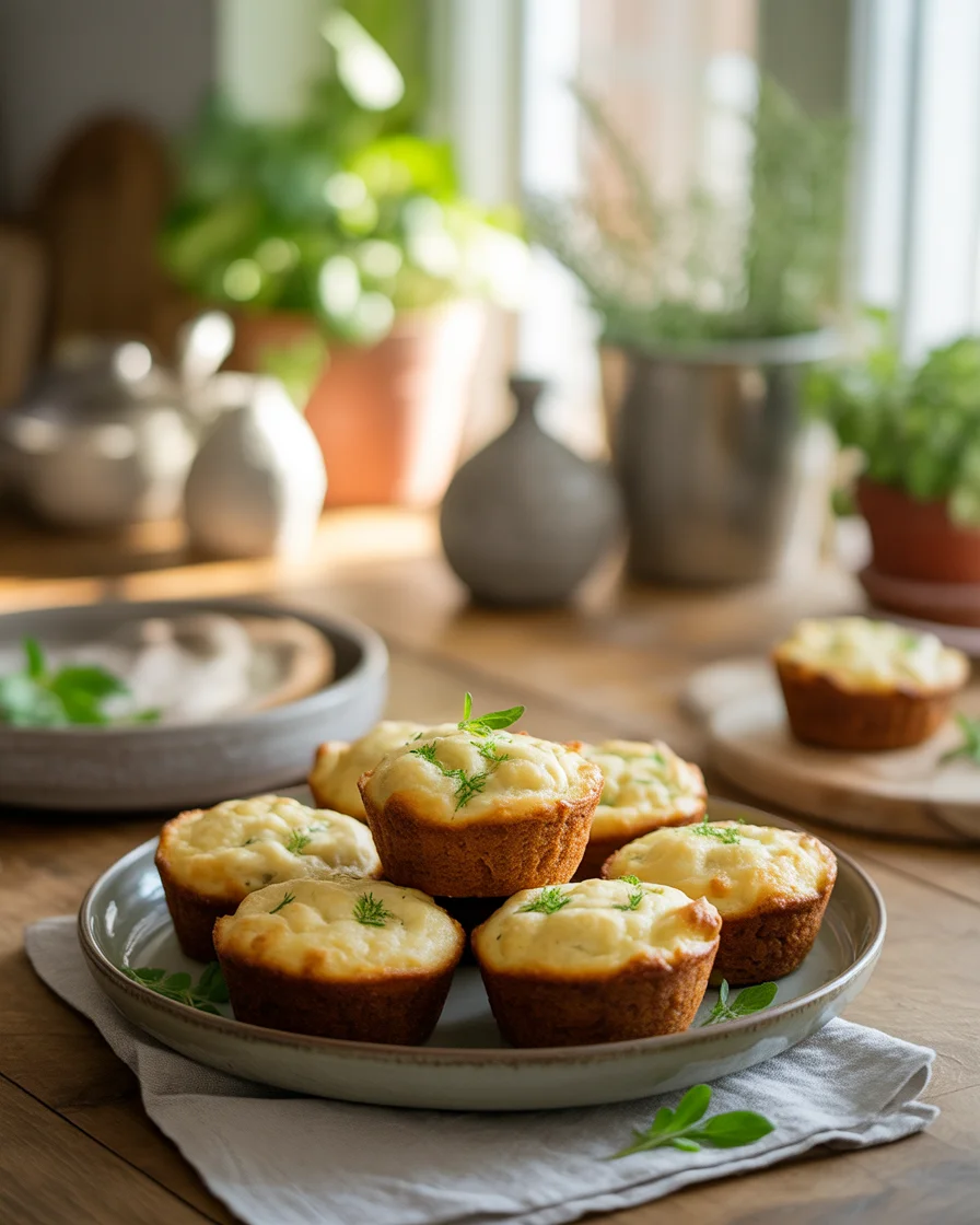 Low-Carb Cauliflower Cheese Bread Muffins