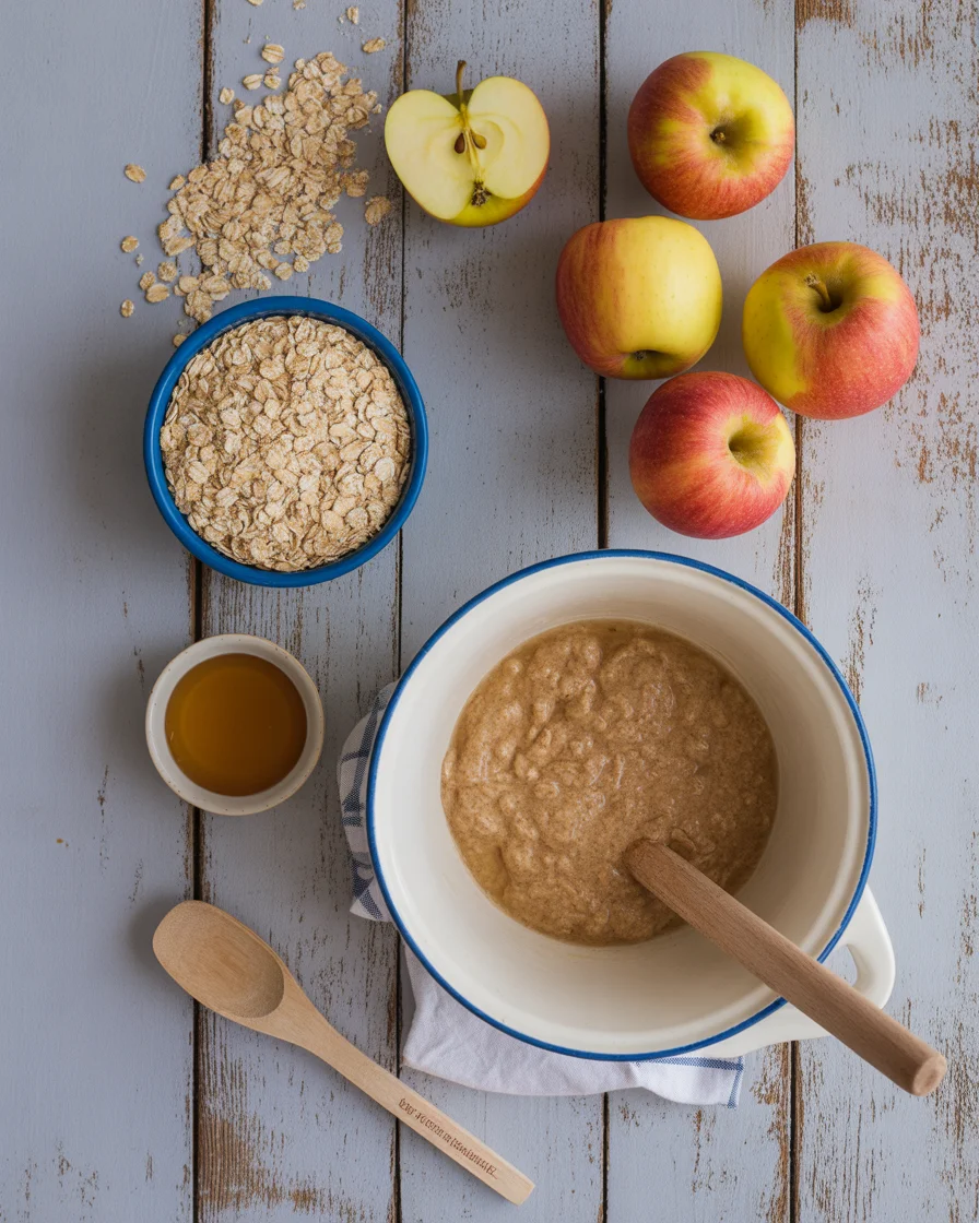 Healthy No-Flour Apple Oat Bread with Natural Sweeteners
