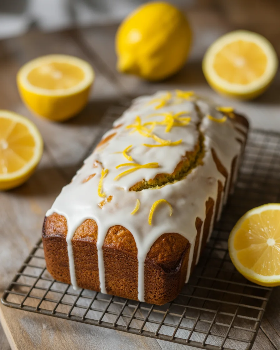 lemon poppy seed protein bread