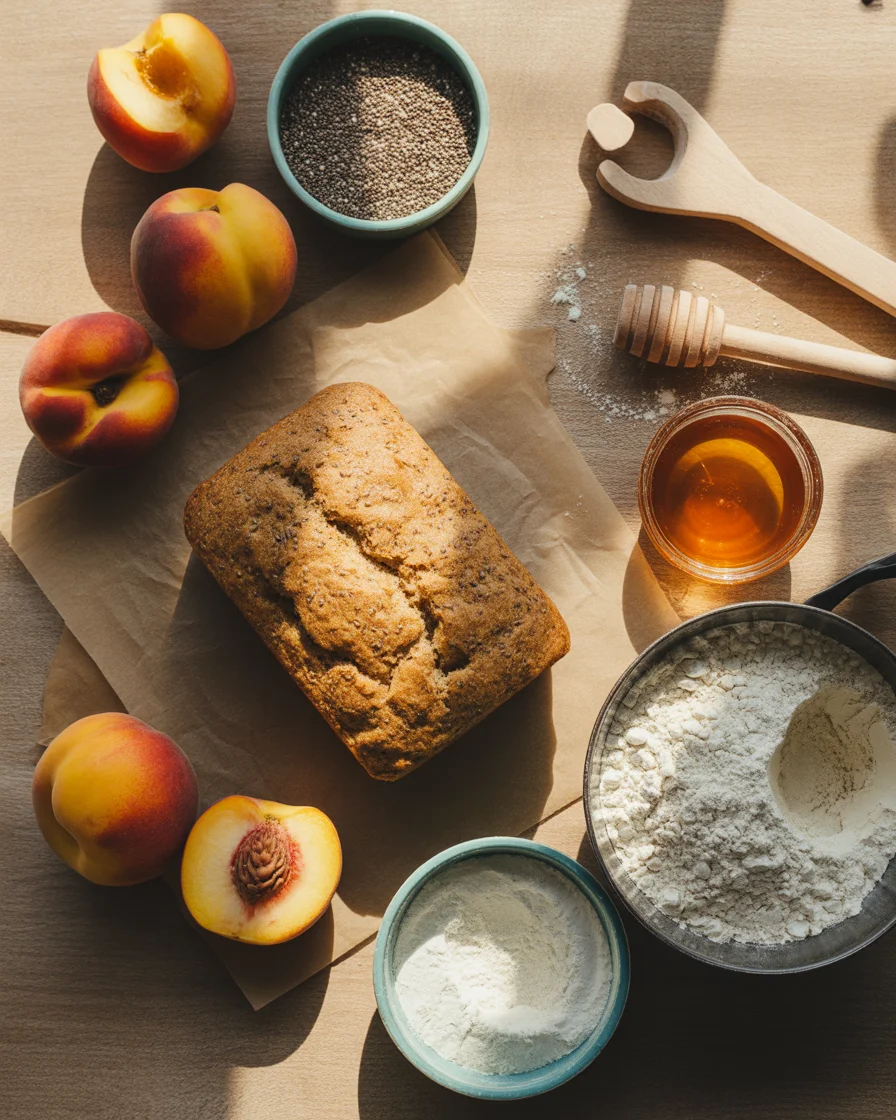 peach chia seed bread