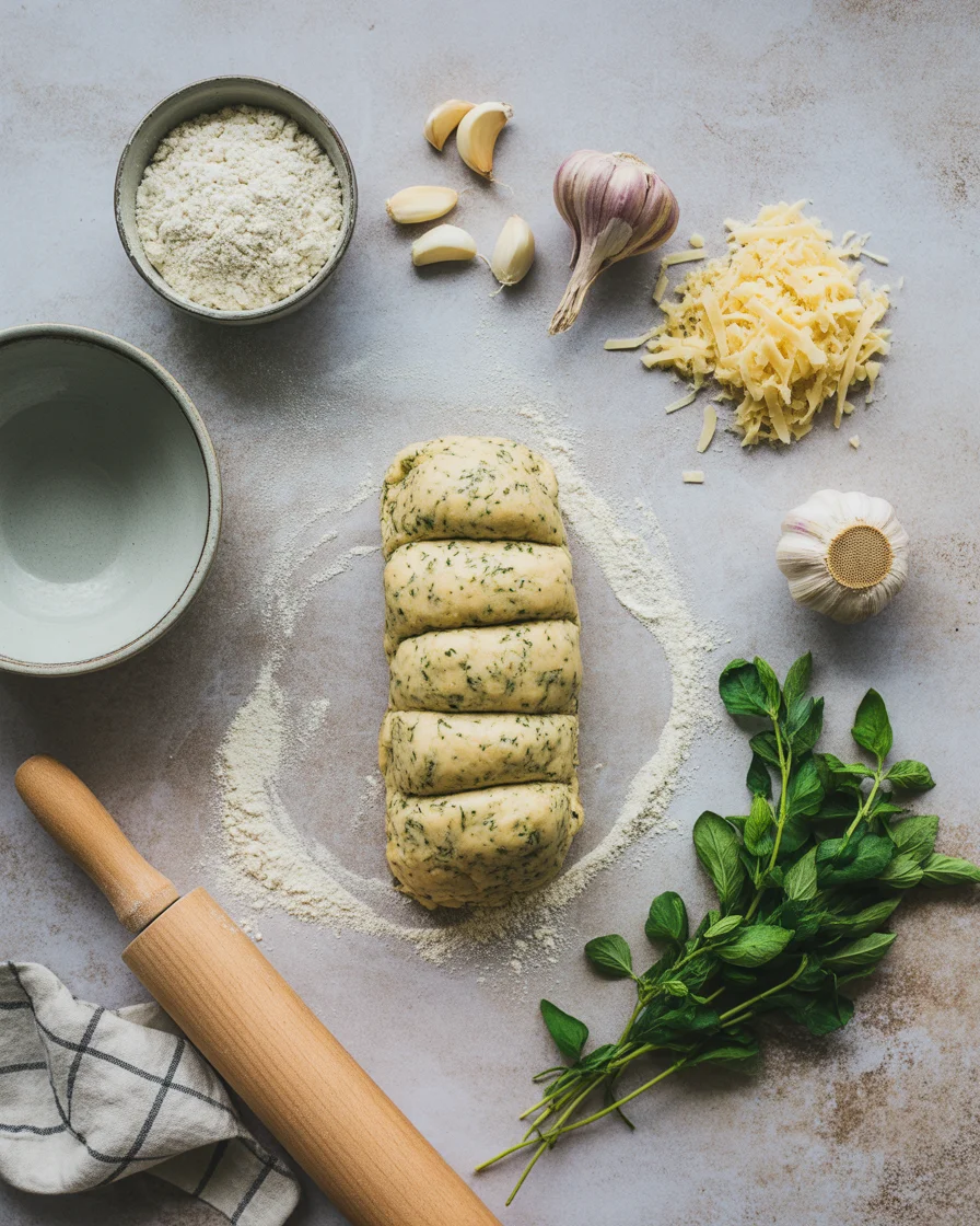 herbed garlic pull apart bread