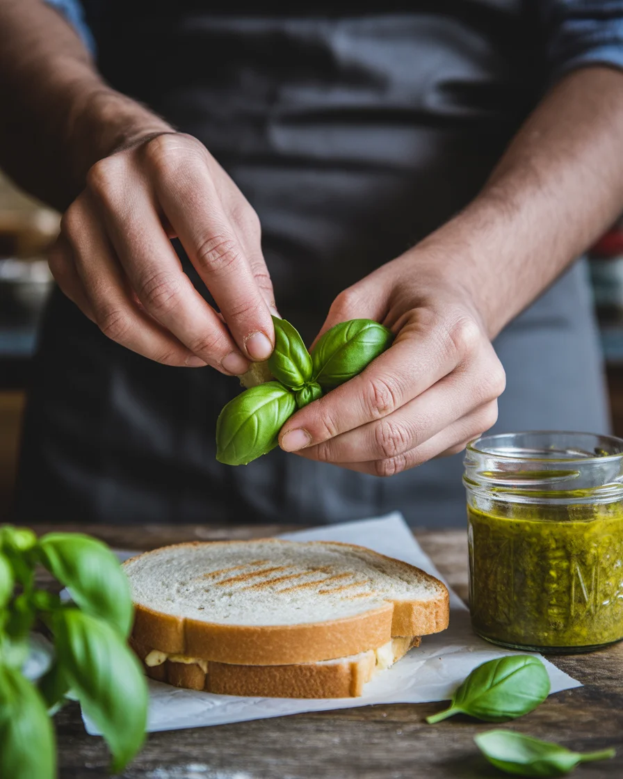 Pesto Grilled Cheese