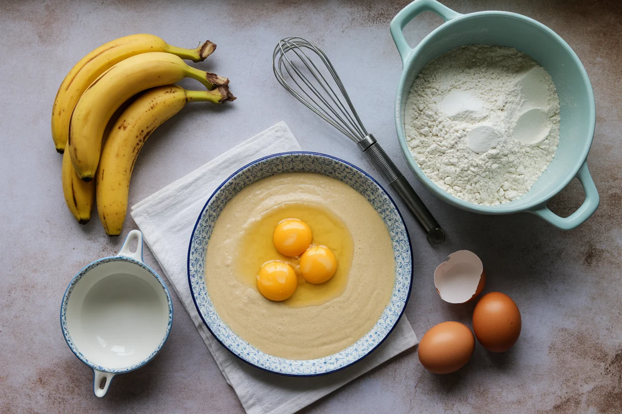 3-Ingredient Banana Cinnamon Pancakes