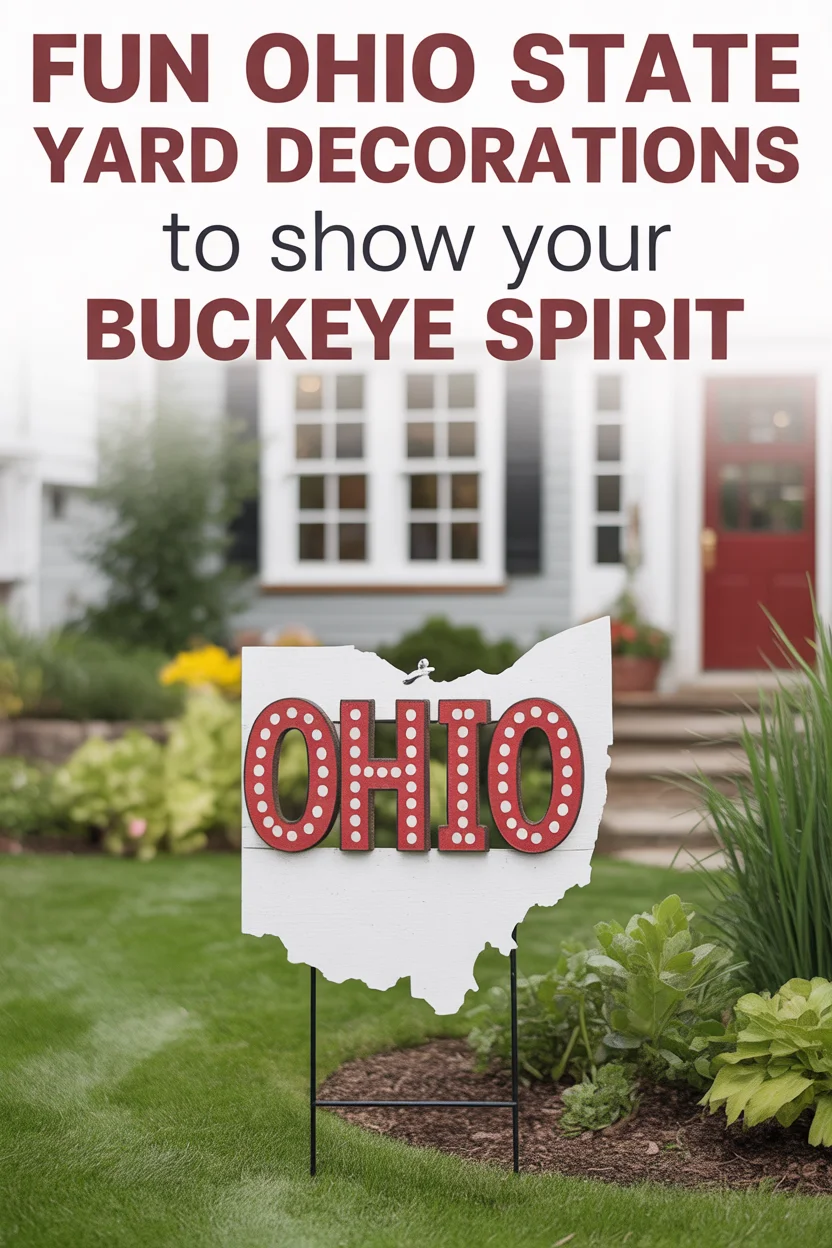 ohio state yard decorations