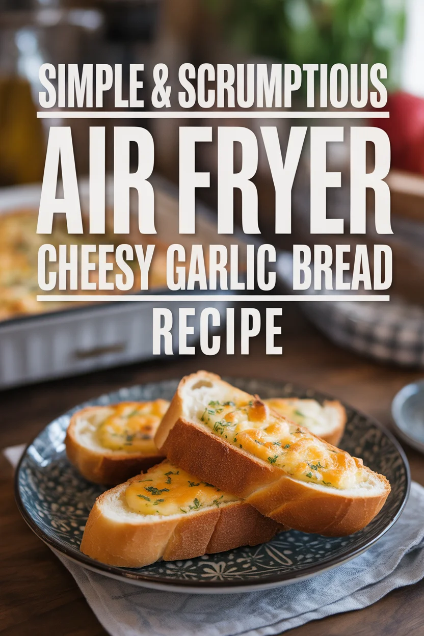 Air Fryer Cheesy Garlic Bread