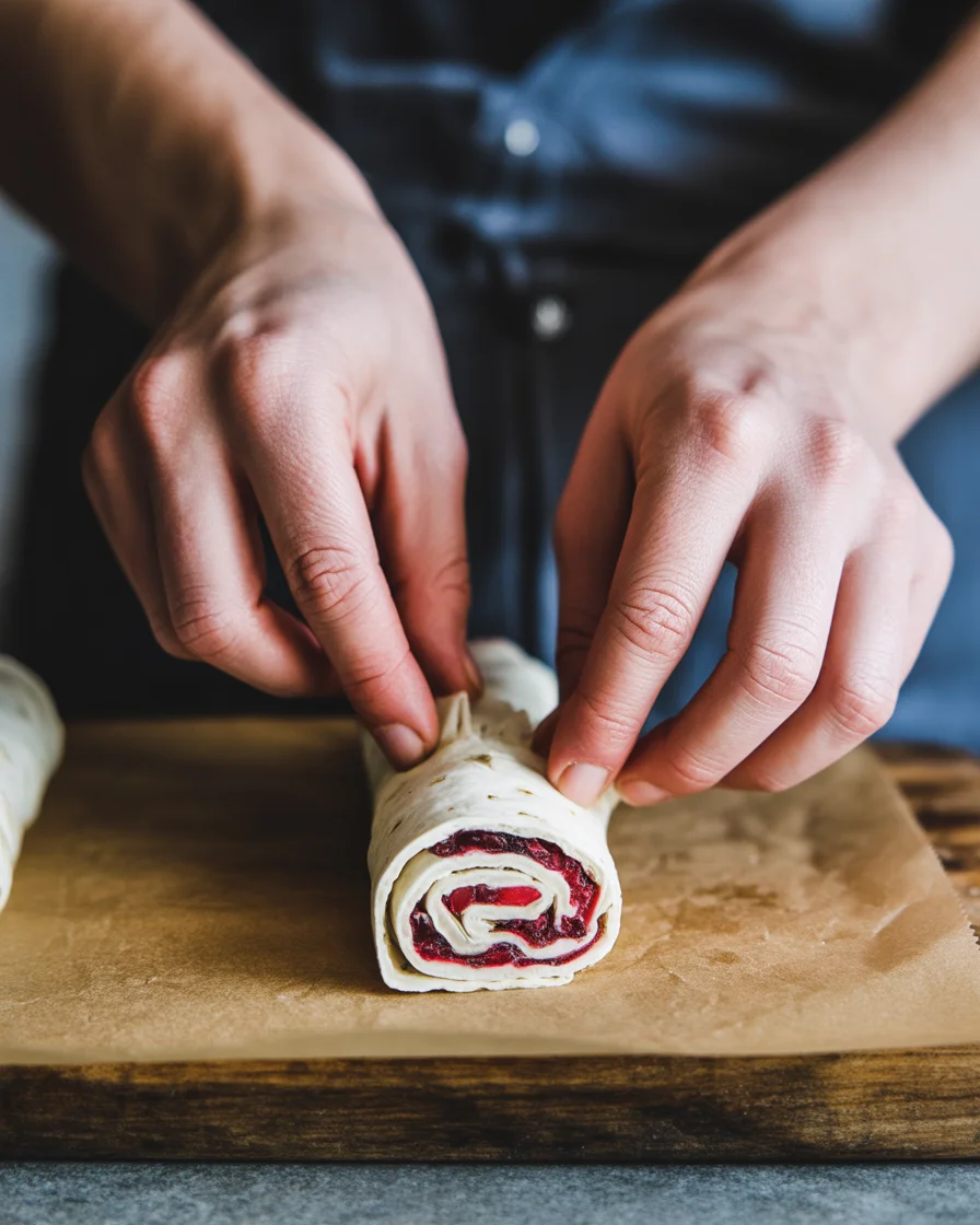 Festive Christmas Cranberry Roll Ups