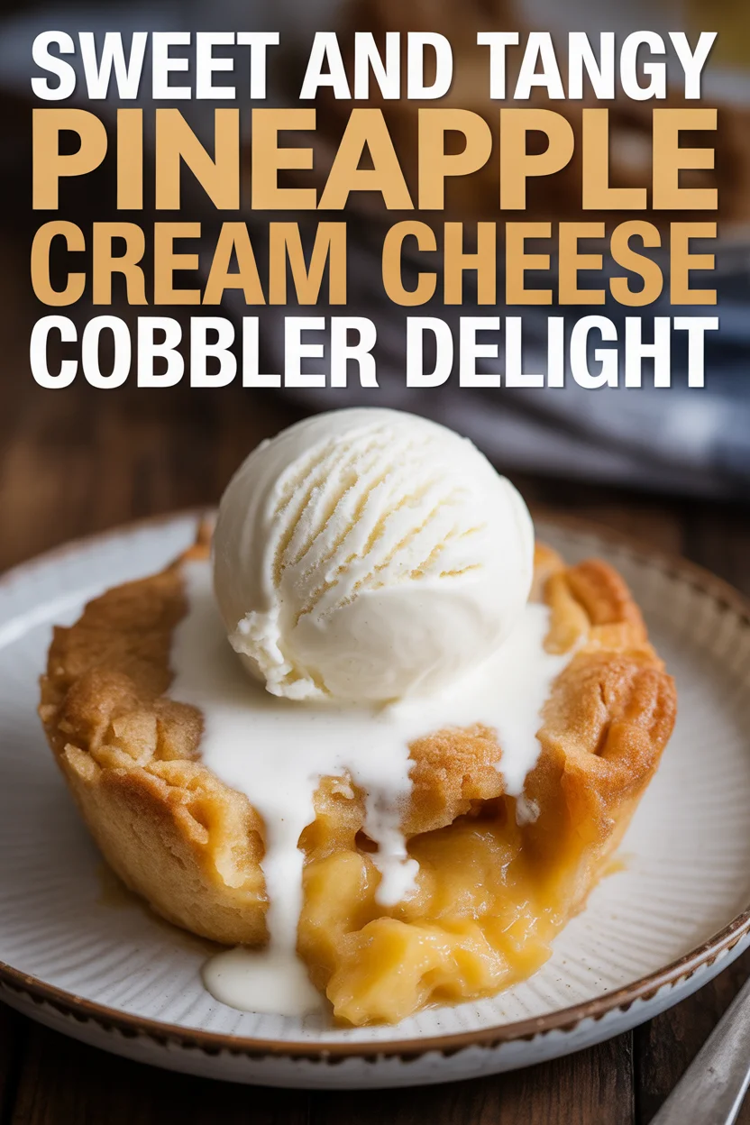 Pineapple Cream Cheese Cobbler