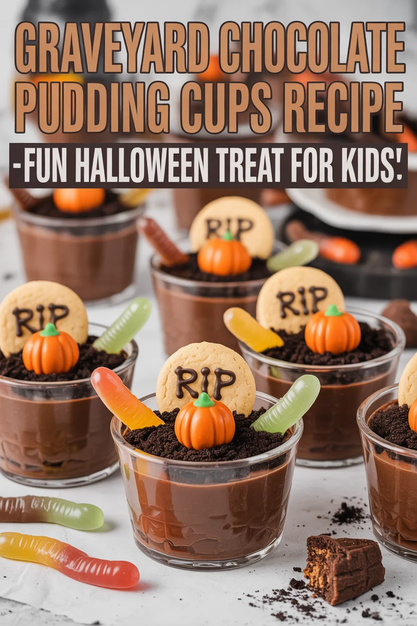 Graveyard Chocolate Pudding Cups Recipe – Fun Halloween Treat for Kids
