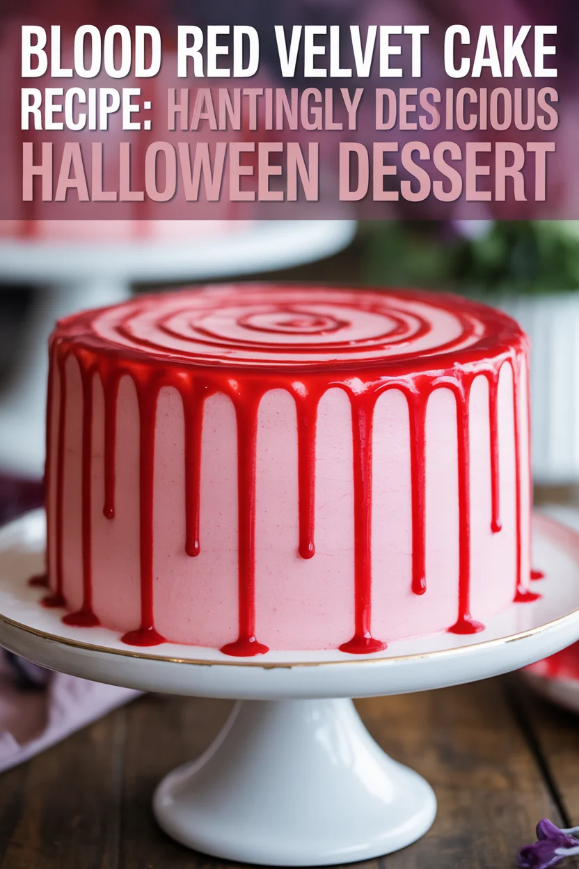 Blood Red Velvet Cake Recipe: Hauntingly Delicious Halloween Dessert