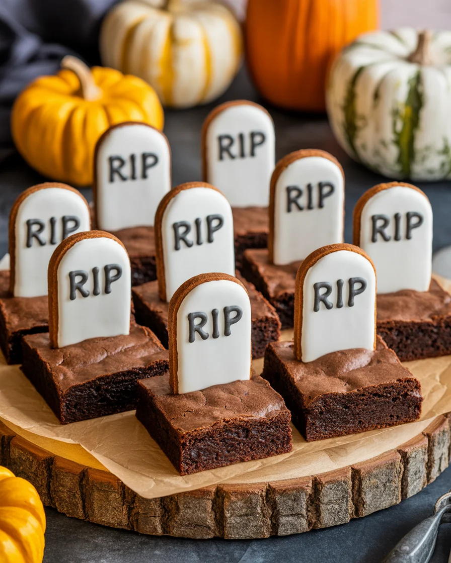 Graveyard Brownie Tart Recipe – Creepy Halloween Dessert