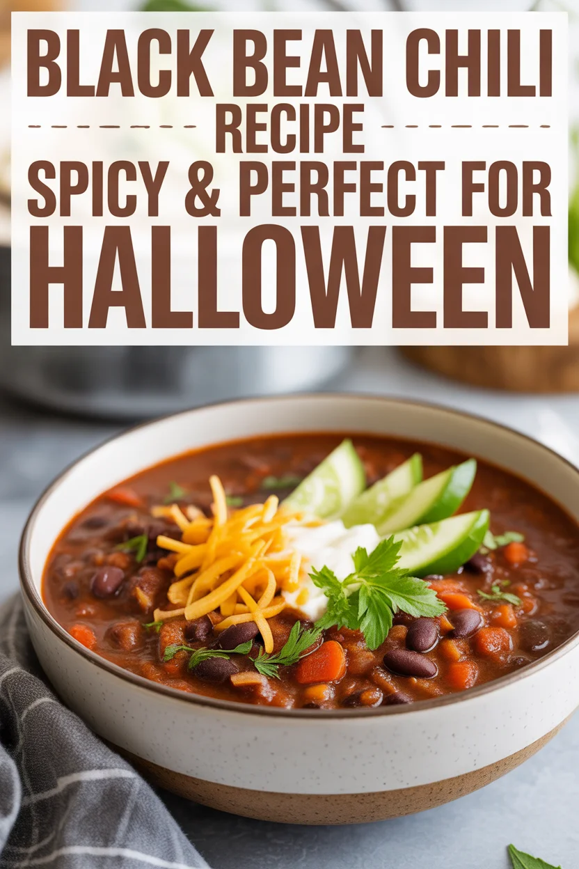 Black Bean Chili Recipe – Spicy & Perfect for Halloween