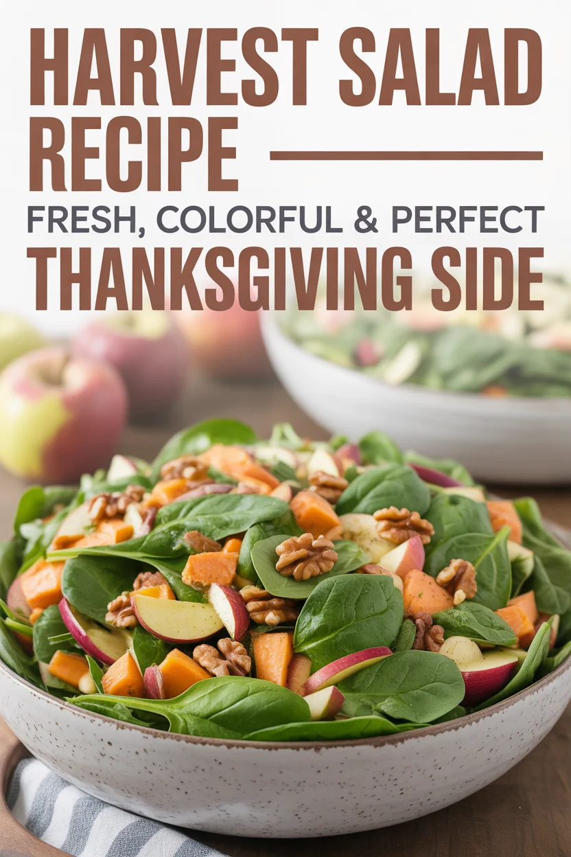 Harvest Salad Recipe – Fresh, Colorful & Perfect Thanksgiving Side