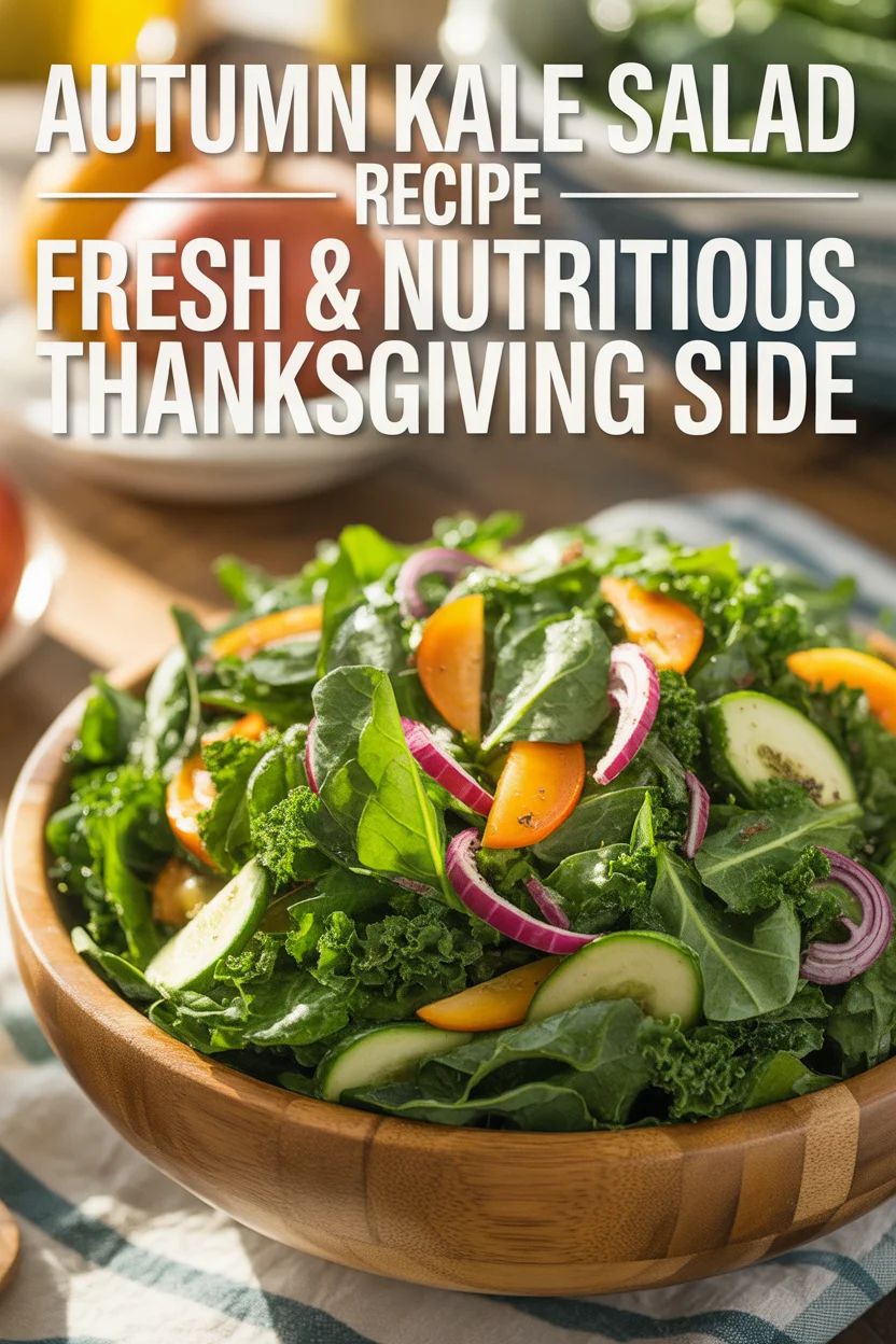 Autumn Kale Salad Recipe – Fresh & Nutritious Thanksgiving Side