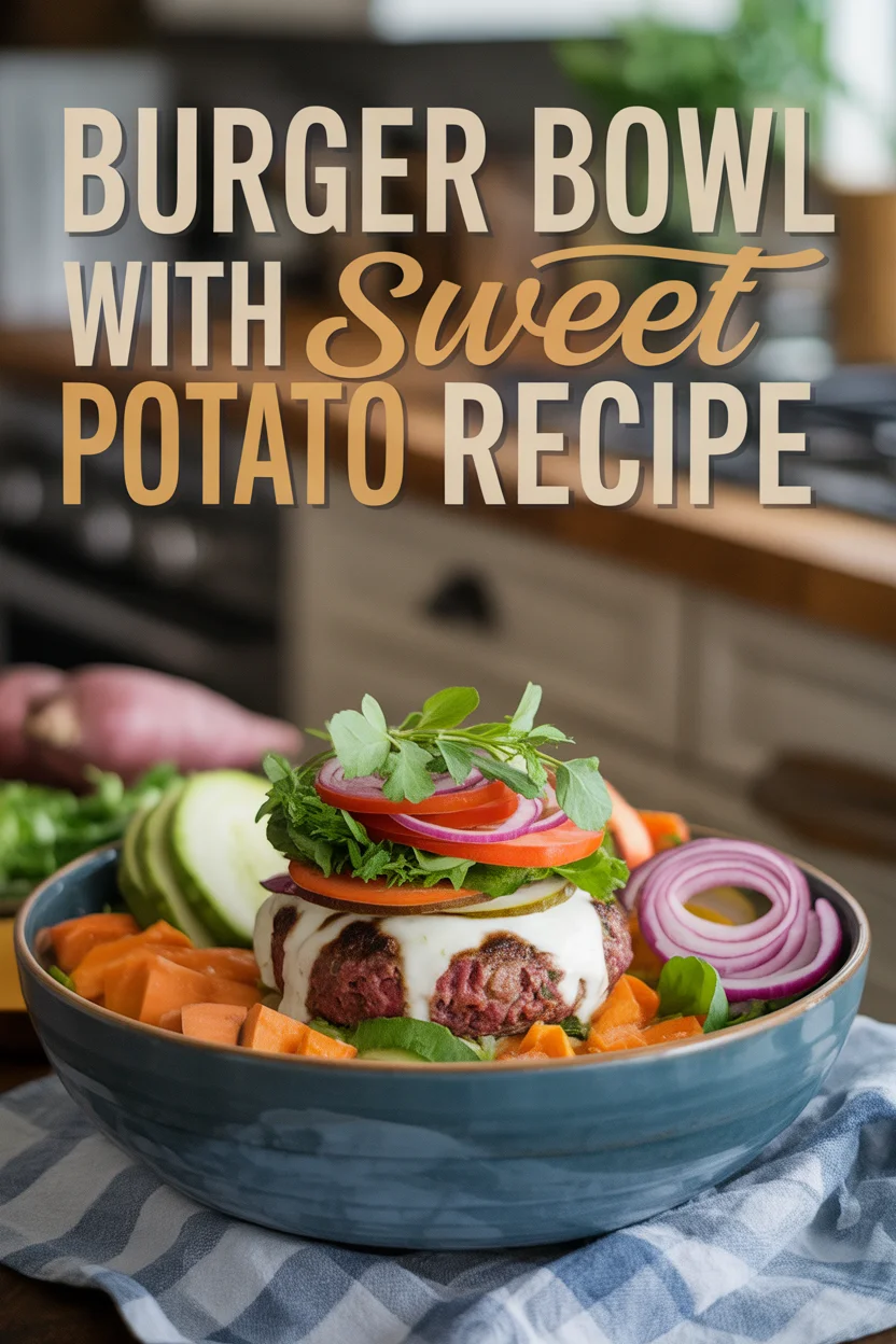 sweet potato burger bowl
